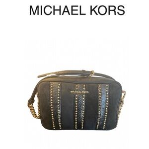 Michael Kors Suede & Leather Crossbody Bag